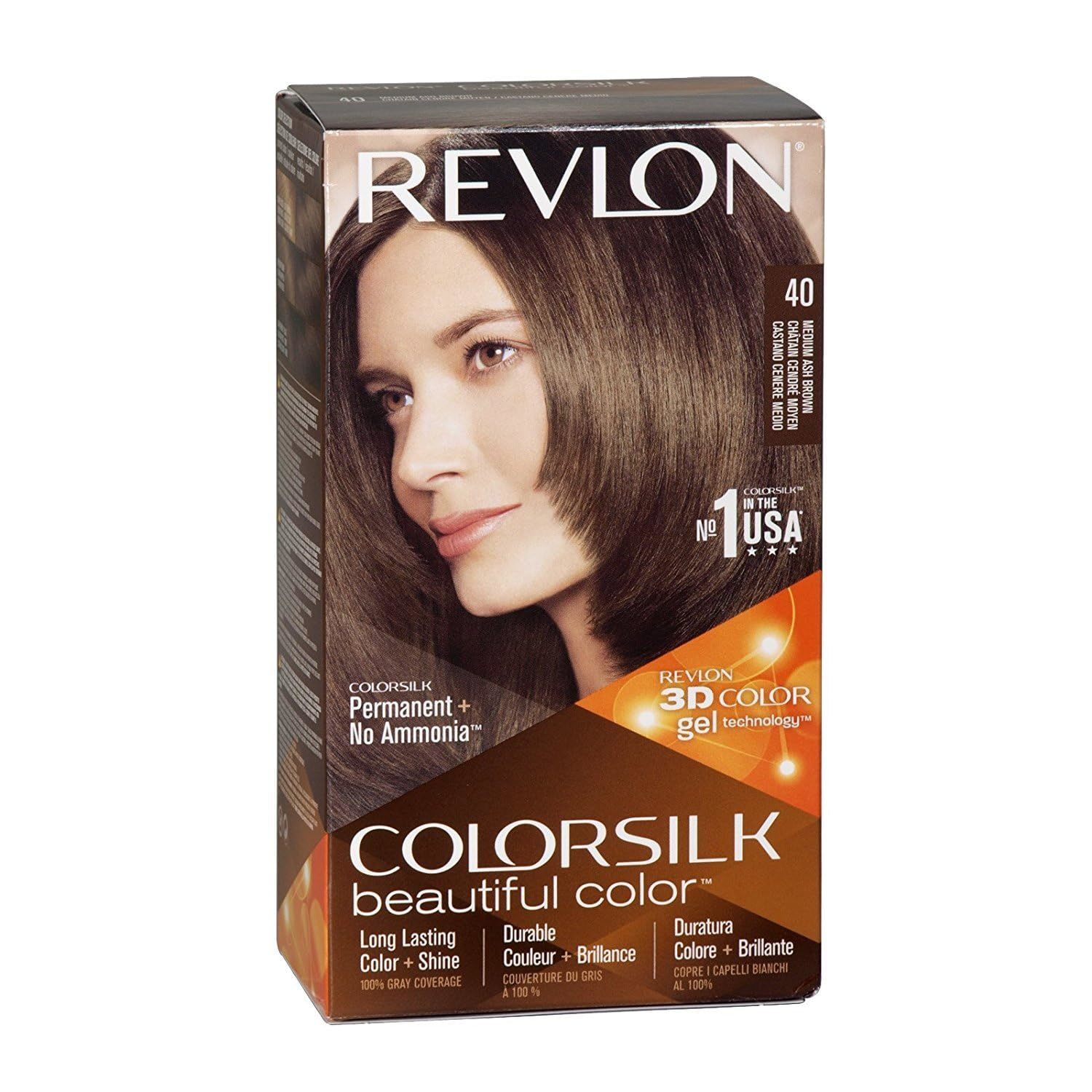 HAIR COLORSILK MEDIUM ASH BROWN
