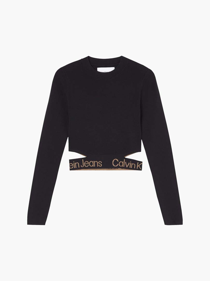 SWEATER DAMA -CK BLACK / TIMELESS CAMEL