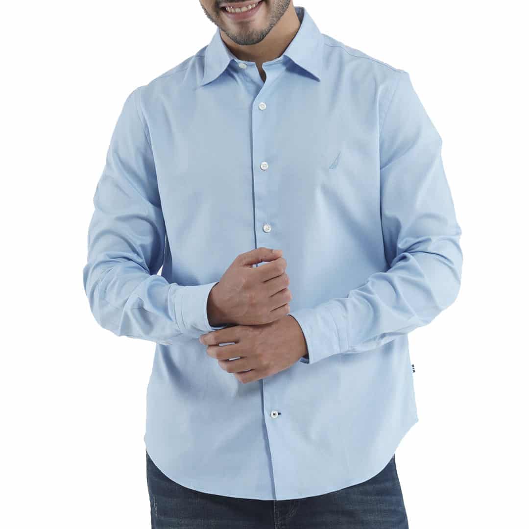 CAMISA M/L DE HOMBRE NOON BLUE