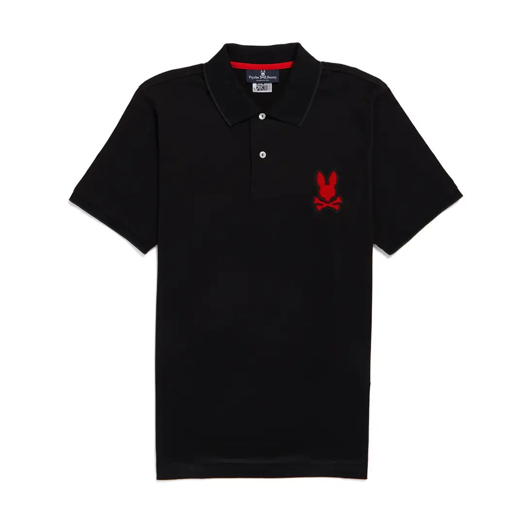 REMERA C/POLO CABALLERO-BLACK