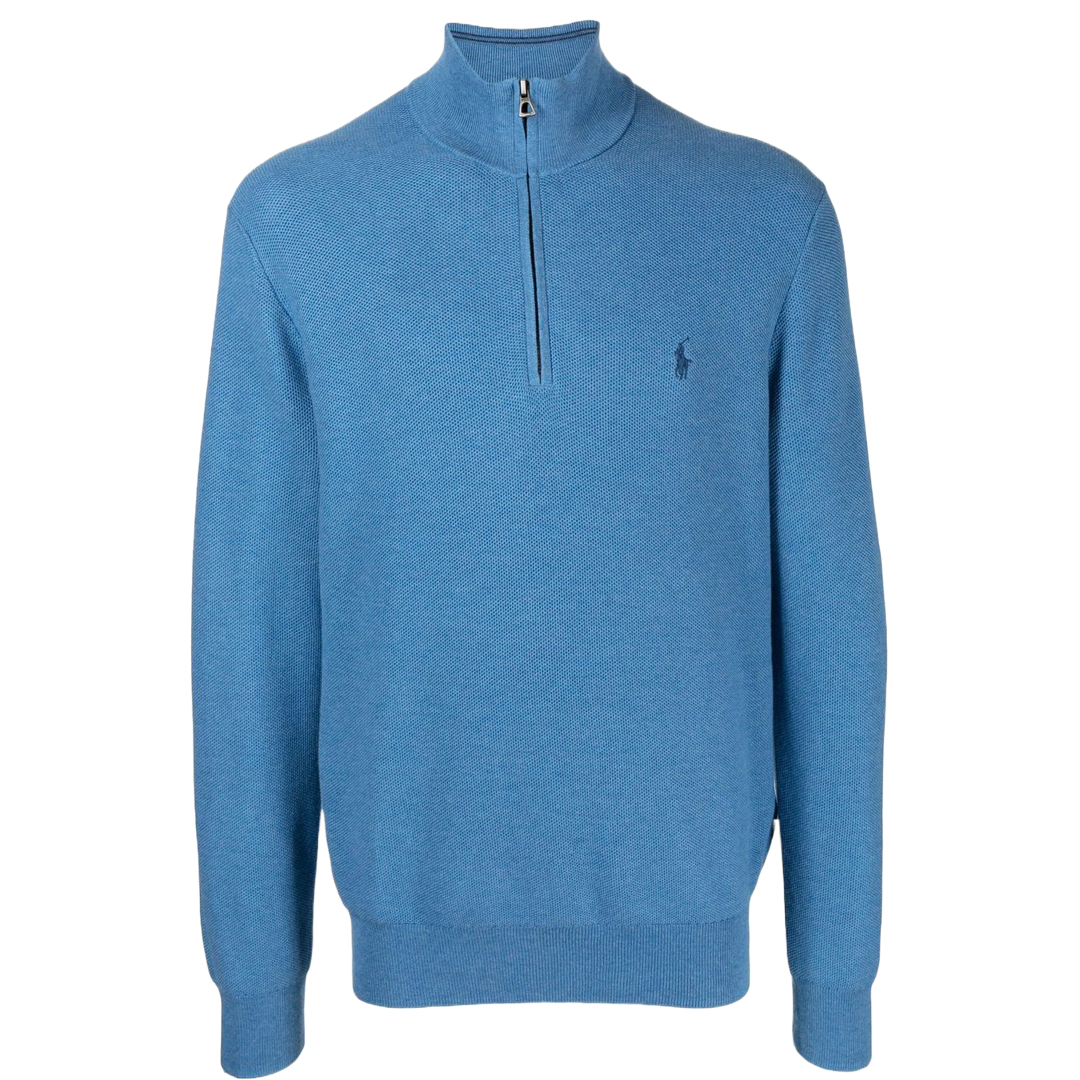 SWEATER H/Z CAB.-WITHDRAW BLUE HEATHER
