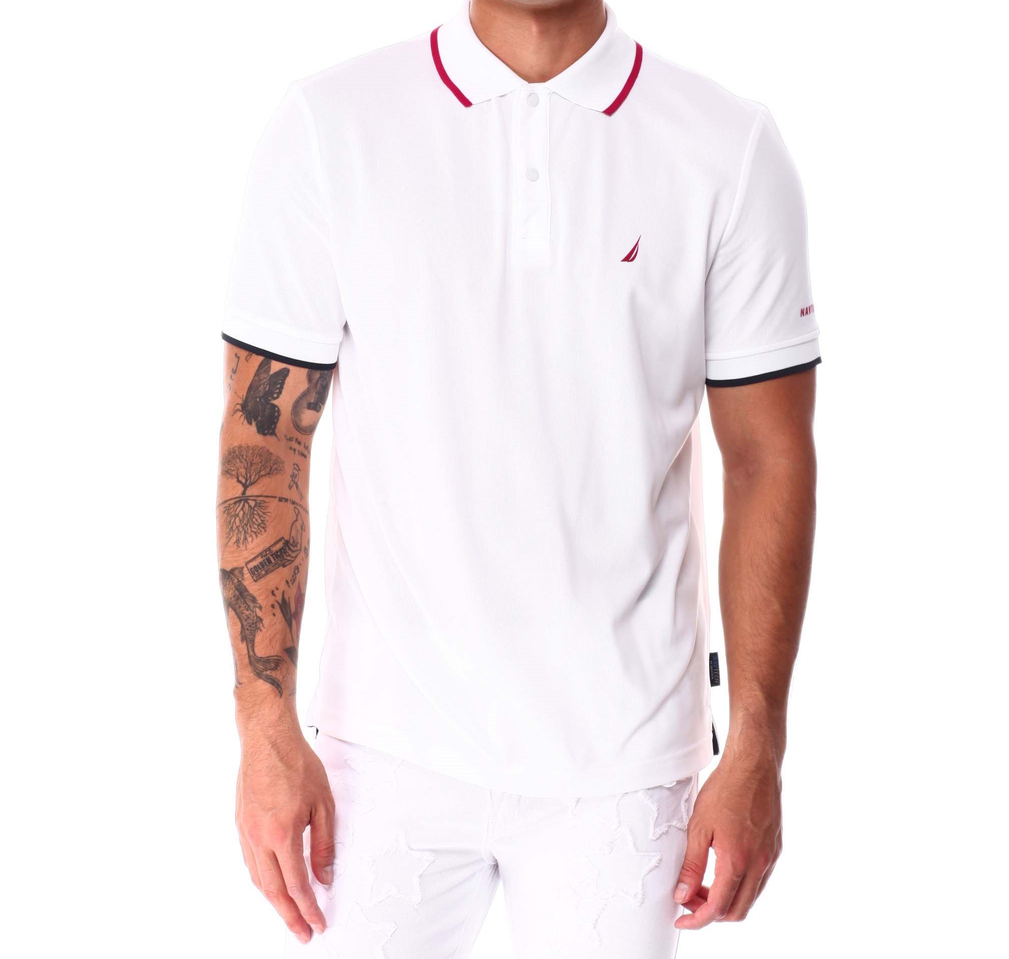 REMERA C/POLO CAB.-BRIGHT WHITE