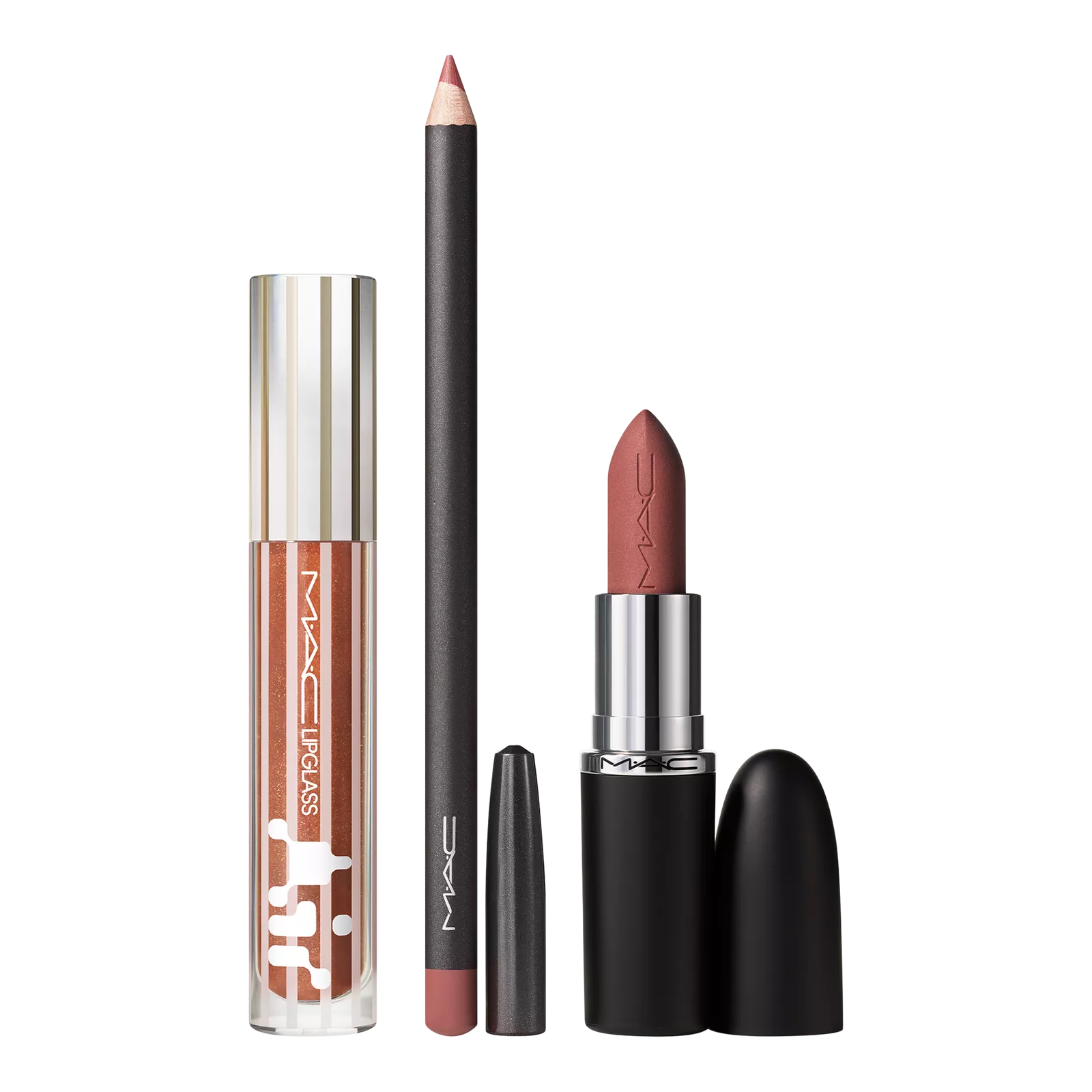 TRENDING TOMOROW LIP TRIO - M·A·CXIMAL SILKY MATTE LIPSTICK - LIP PENCIL - LIPGL