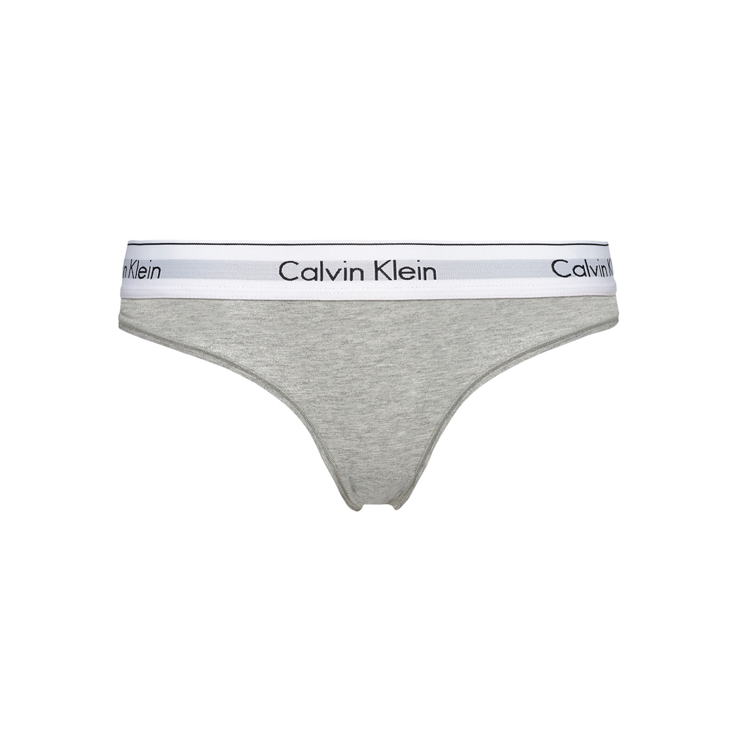 PANTIES MODERM COTTON THONG - GRIS