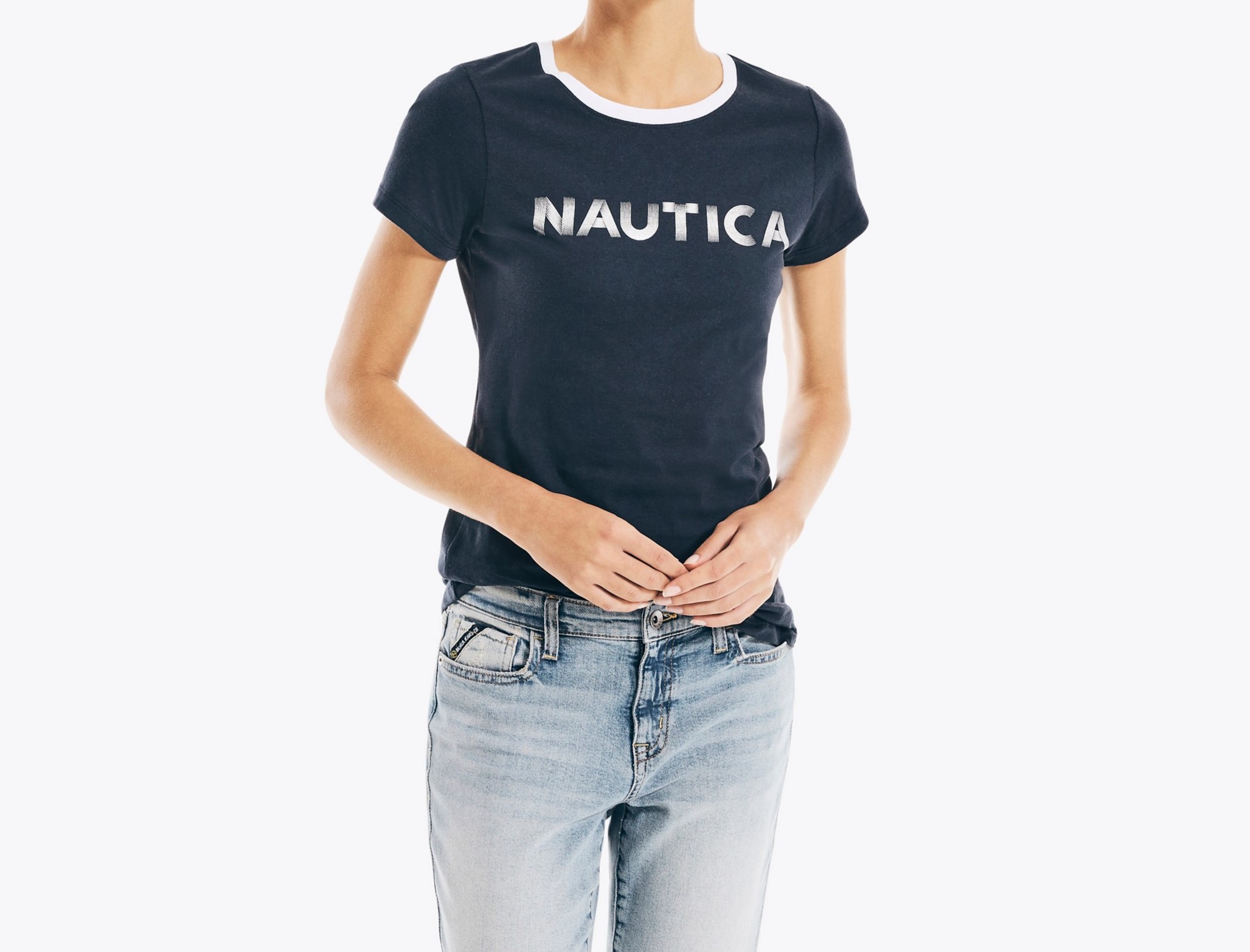 T-SHIRT DAMA-NAVY SEAS