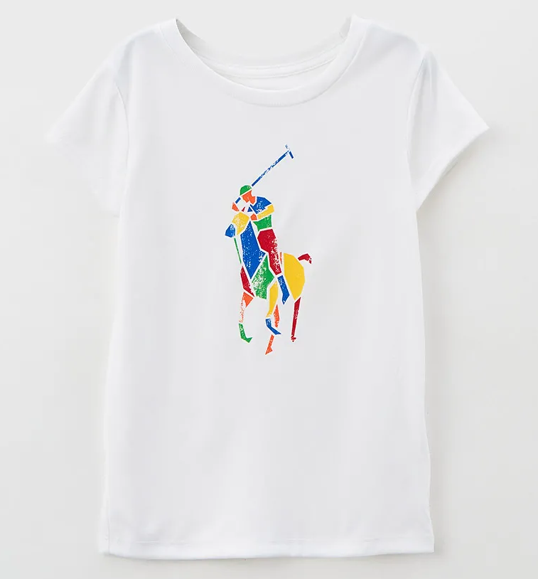 T-SHIRTS C/R GIRLS -WHITE