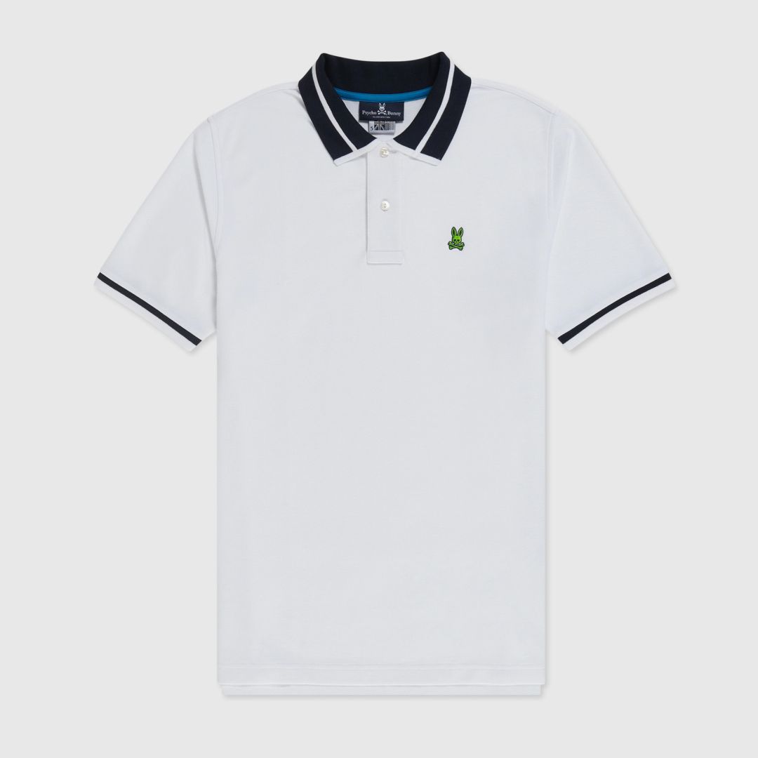 REMERA C/POLO CABALLERO-WHITE
