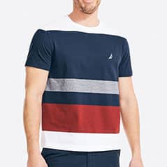 REMERAS MANGAS CORTAS HOMBRE BLANCO COMBINADO