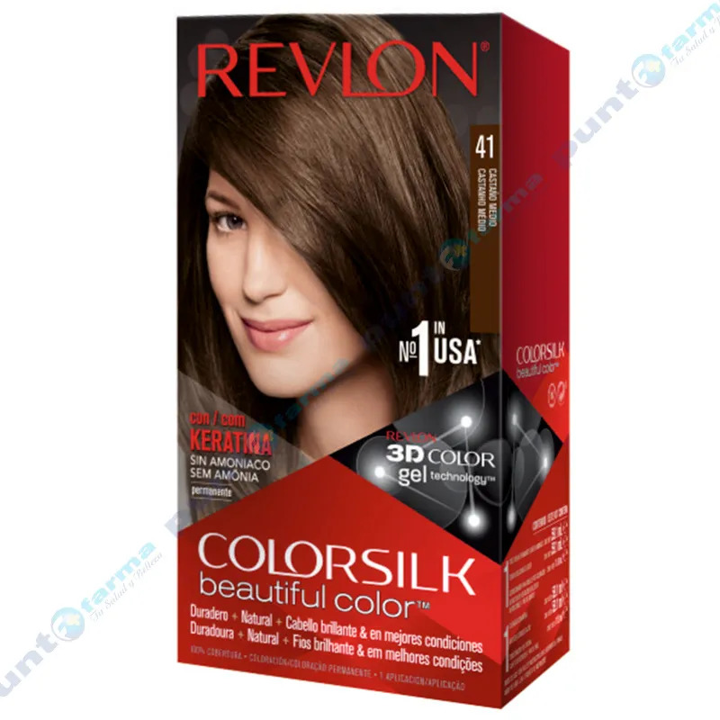 HAIR COLORSILK MEDIUM BROWN 4 N - (7798-41)
