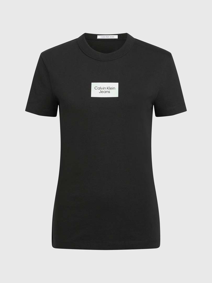 T-SHIRT DAMA M/C-CK BLACK