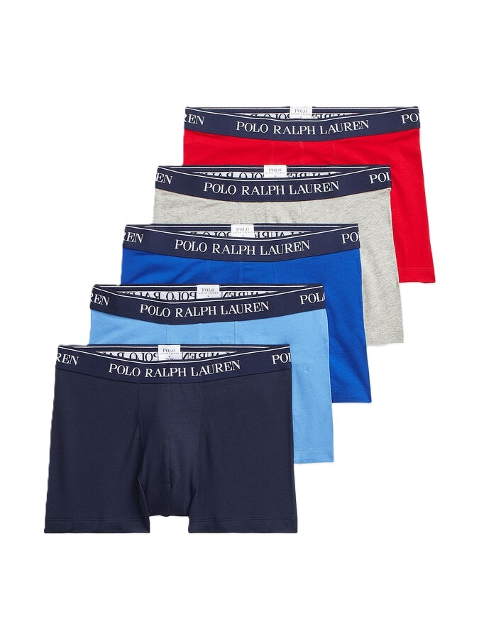 BOXER CAB.-CLSSIC TRUNK-5 PACK-5PK RD/GRY/RYL/BLU/NVY