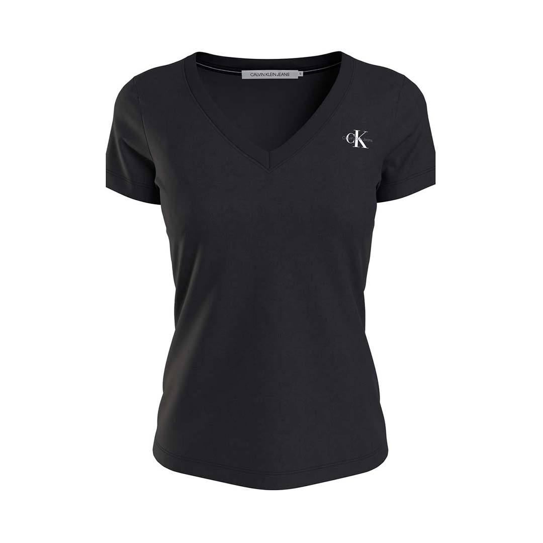 T-SHIRT DAMA M/C-CK BLACK