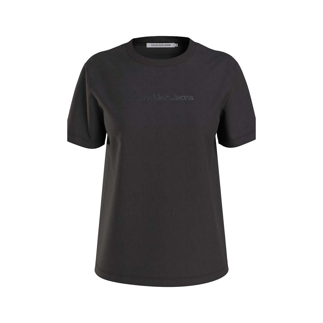 T-SHIRT DAMA M/C-CK BLACK