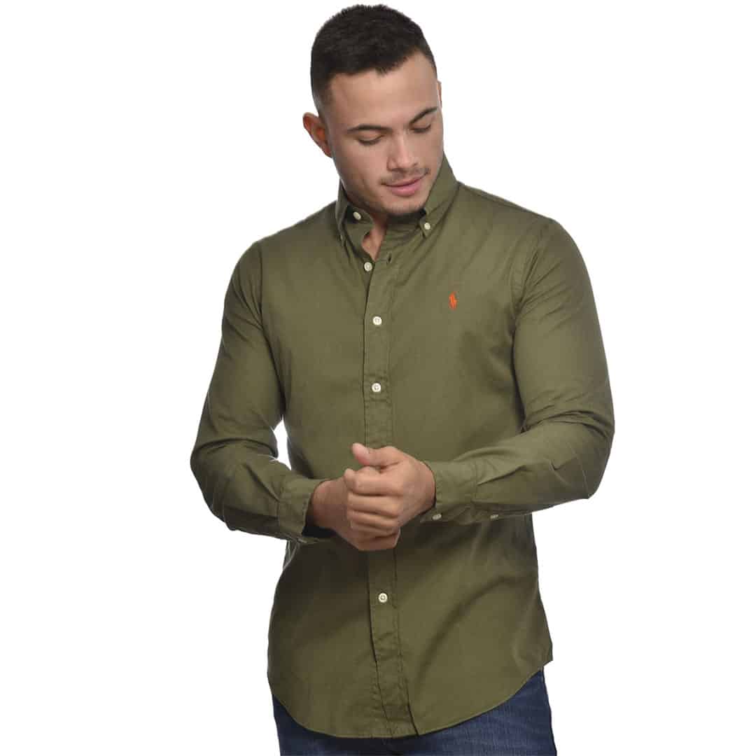 Camisa m/l-Twill custom -JUNGLE