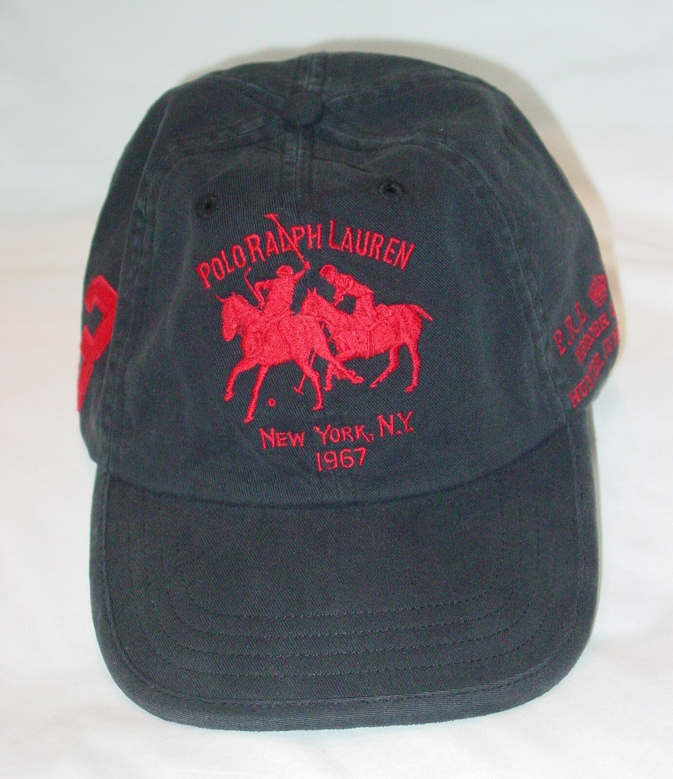 GORROS TWILL BIG PONY DUAL-NEGRO
