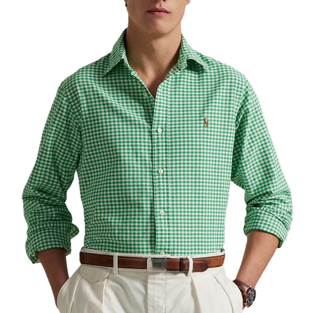 CAMISA CAB. M/L-CUBDPPCS- SUMMER EMERALD/WHITE