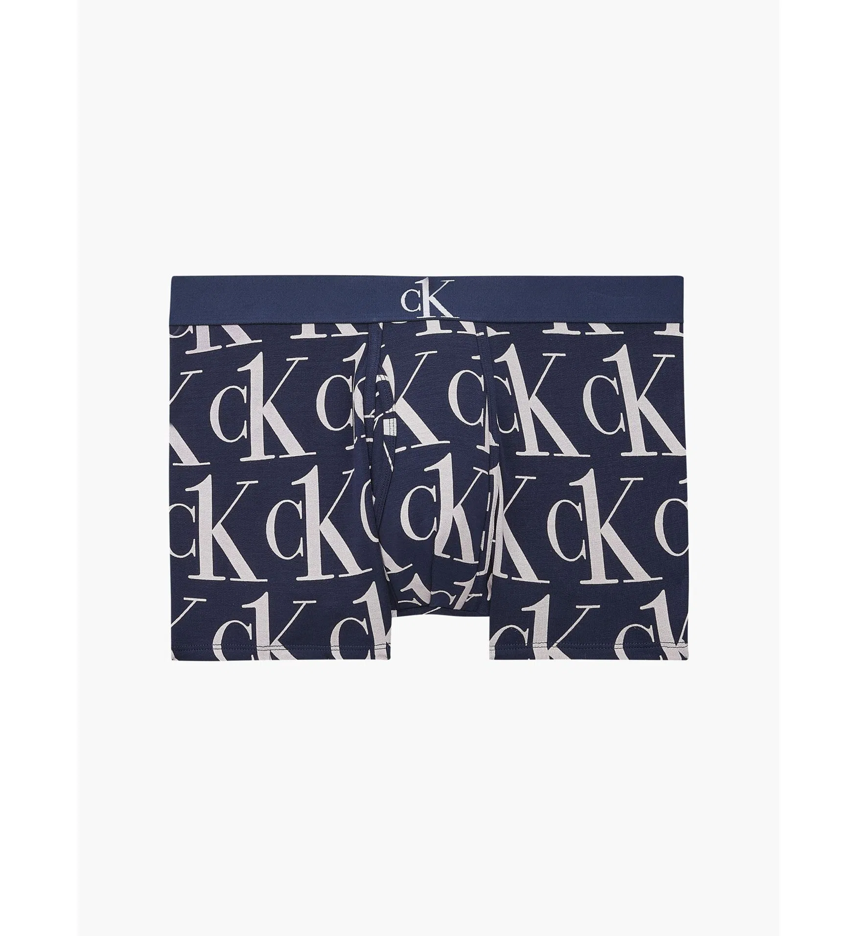 BOXER TRUNK -PLUSH CK1 PRINT_BLUE SHADOW