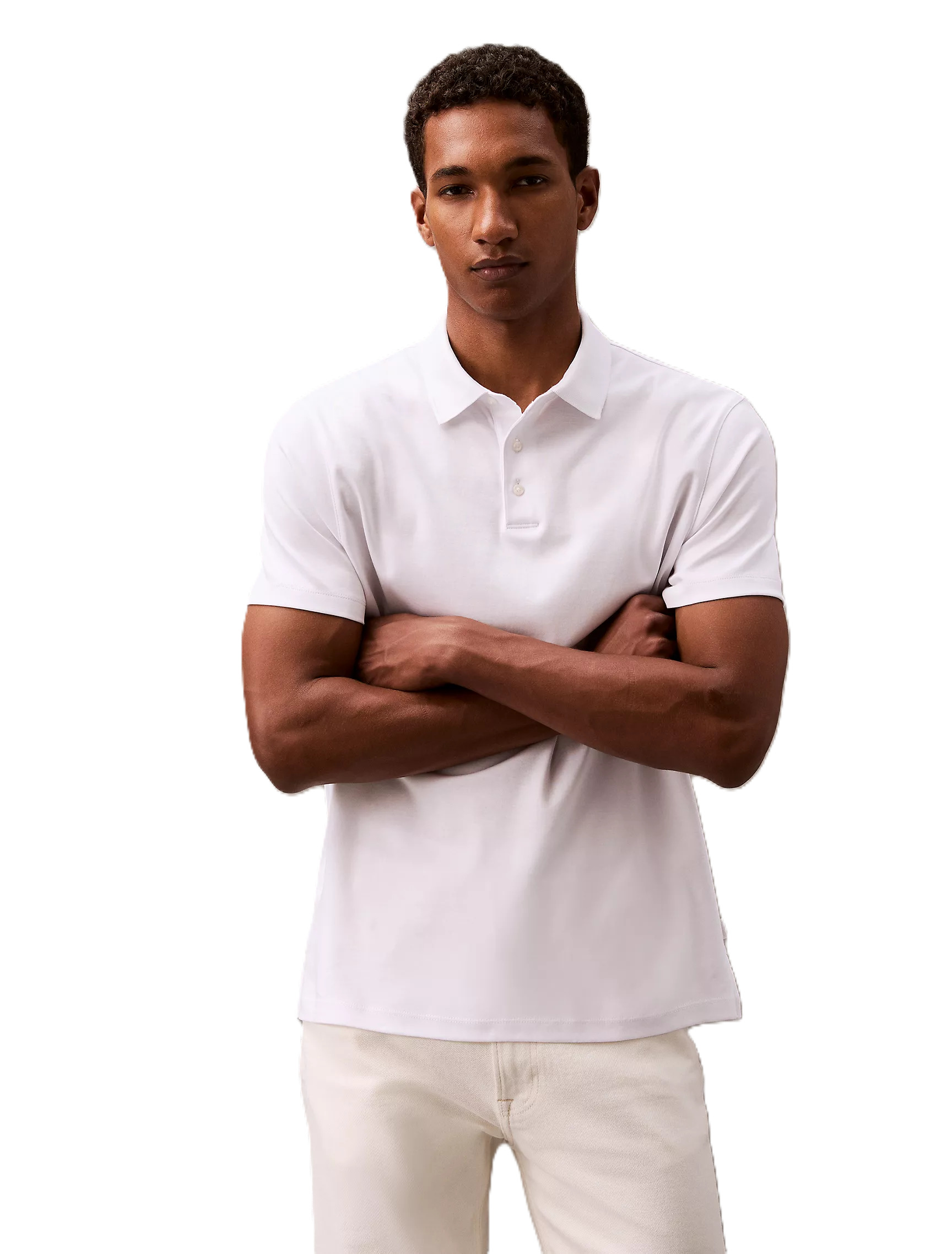 REMERA C/POLO CAB.-BRIGHT WHITE