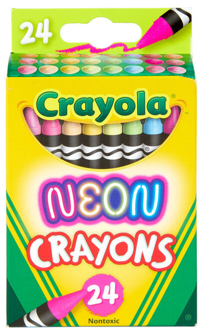 CRAYOLA 24CT. NEON CRAYONS