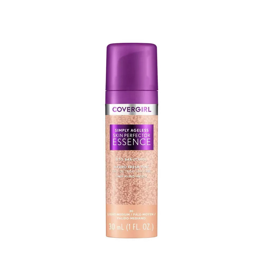 SIMPLY AGELESS SKIN PERFECTOR ESSENCE LIQ FDATION, LIGHT MEDIUM