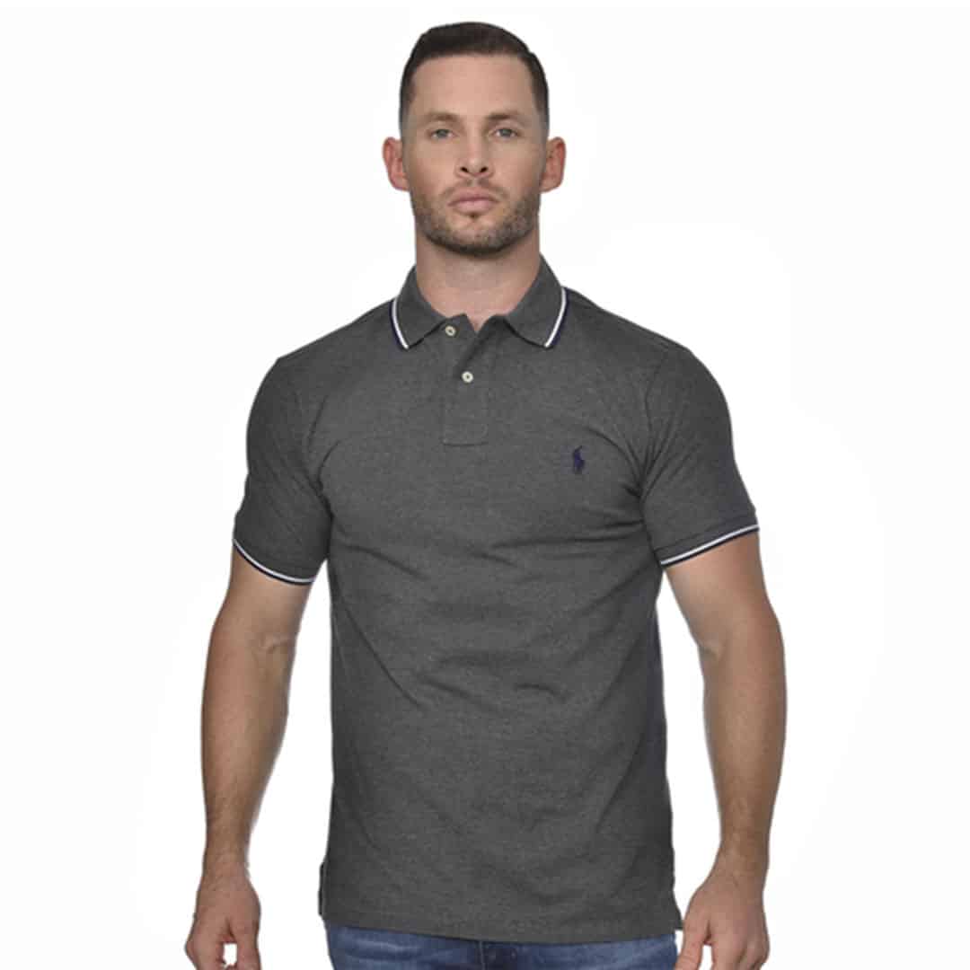 REMERA C/POLO-PIQUET C/SLIM-BARCLAY HEATHER/C7927-S - S