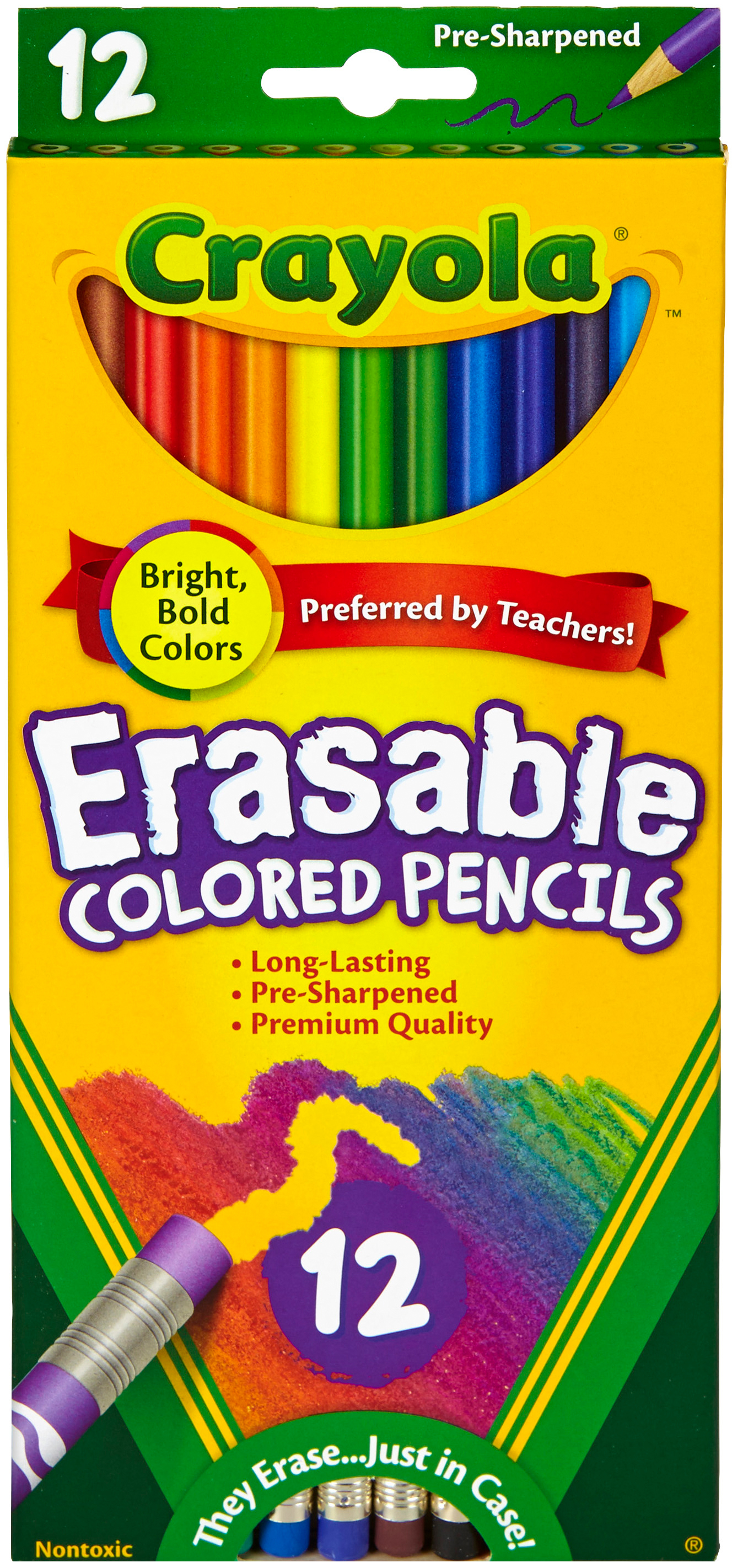 CRAYOLA 24/12CT ERASABLE COLORED PENCILS