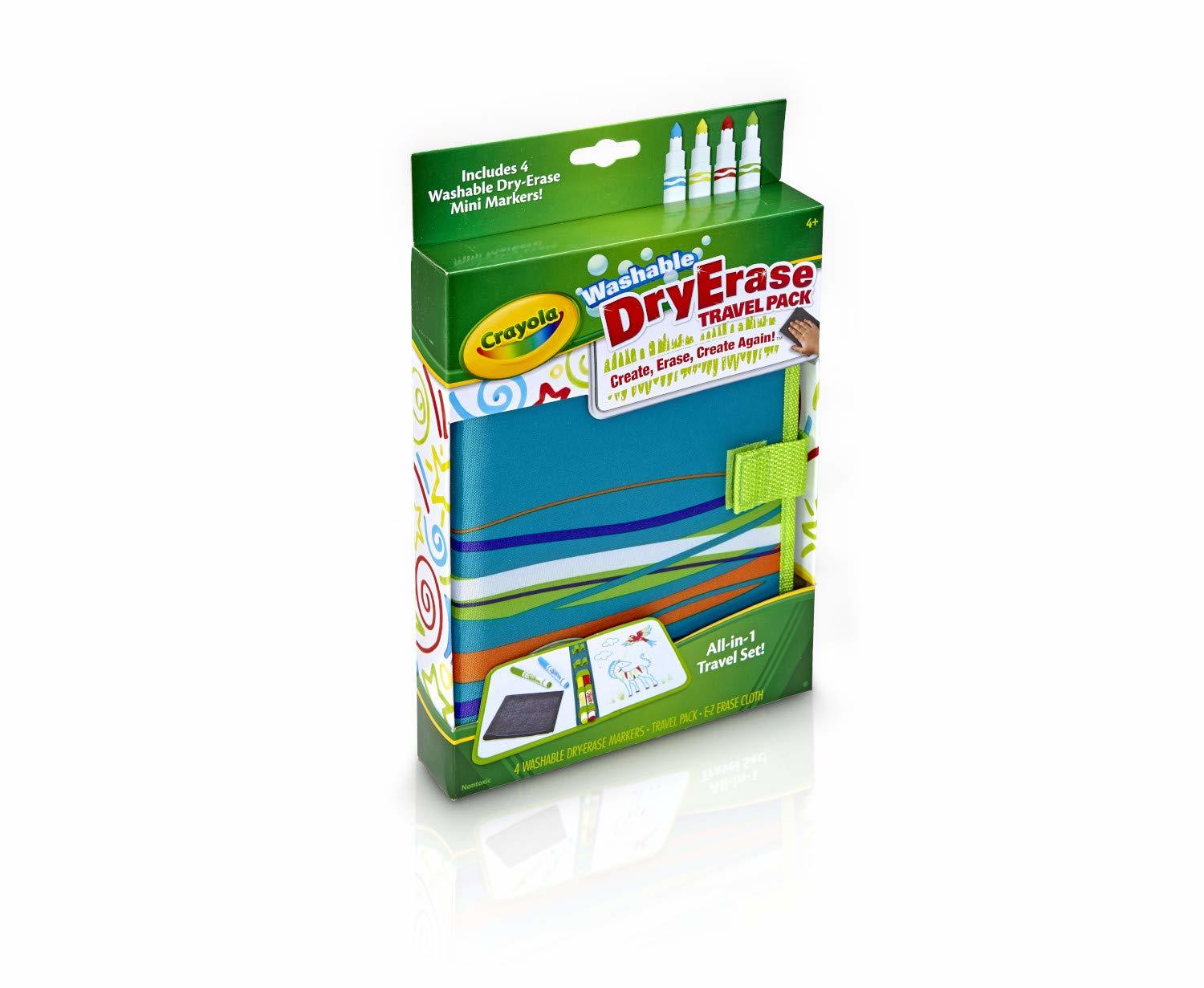 CRAYOLA DRY ERASE TRAVEL PACK SQUEAKS MARKERS
