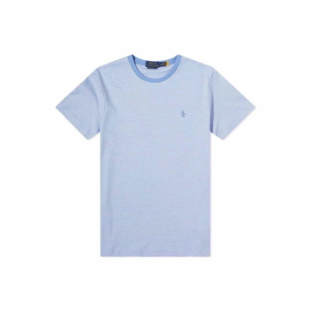 Tshirt C/Slim-CABANA BLUE/WHITE